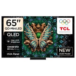 تي سي إل تلفزيون كيو دي ميني ليد بدقة 4K ومعدل تحديث 144 هرتز أسود 65C6K PRO