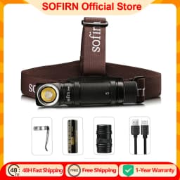 Sofirn SP40A TIR Optics كشافات LED قابلة لإعادة الشحن TN-3535 1200lm 18650 المصباح 18350 زاوية مصباح يدوي مع ذيل مغناطيسي