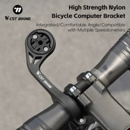 حامل كمبيوتر الدراجة من WEST BIKING لأجهزة Garmin/Bryton/Wahoo، حامل لعداد السرعة وأضواء الدراجة والكاميرا، ملحقات دراجات الطرق الوعرة والطرق العادية