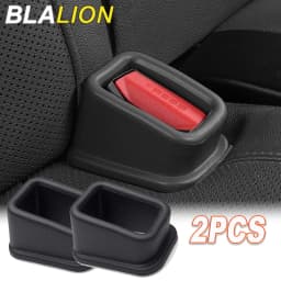 BLALION 2 قطعة مقعد السيارة حزام فتحة المثبت أحزمة الأمان قفل مشبك تحديد المضادة للانزلاق حامل السيليكون اكسسوارات الديكور الداخلي للسيارات