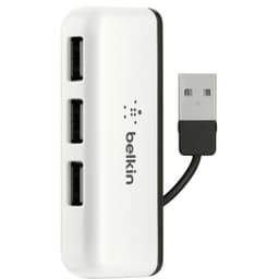 بيلكن ترافل موزع يو اس بي، USB 2.0، منفذ (يو اس بي ايه 4)، ابيض