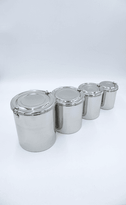 طقم علب بهارات كبس ستيل