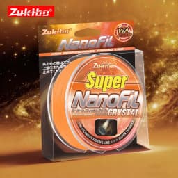 ZUKIBO 2025 الفائز الجديد Nanofil Orange-The Line Laboratory Test خط صيد عالي الجودة خط رفيع ناعم لبكرات الغزل