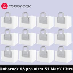 Roborock S8 Pro Ultra Roborock S7 Maxv Ultra Roborock Q7 Max + Roborock Q8 Max Puls Ultra Robot أكياس الغبار المكنسة الكهربائية