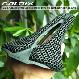 GOLDIX ثلاثية الأبعاد الطباعة دراجة الكربون السرج خفيفة للغاية الطريق السريع MTB سباق السرج دراجة وسادة مقعد دراجة الملحقات