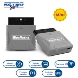 محول استقبال Blueretro Mini RetroScaler لجهاز PS1 PS One PS2 متوافق مع وحدة التحكم اللاسلكية 8bitdo PS4 PS5 Xbox Series X