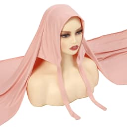 وشاح حجاب ماليزي مع ضمادة غير قابلة للانزلاق للنساء المسلمات قابل للتنفس إسلام طويل شال عقال موضة عمامة غطاء الرأس