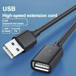 كابل تمديد USB من ذكر إلى أنثى ، سلك بيانات للكمبيوتر المحمول ، تلفزيون ، SSD ، موصل الطابعة ، الكمبيوتر ، الكاميرا ، 1 م ، 2 م ، 3 م ، 5 م