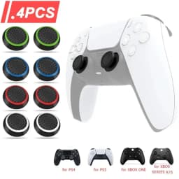 4 قطعة هلام السيليكون الإبهام غطاء القبضات لسوني PS5/PS3/PS4 ل XBOX سلسلة واحدة X S/Xbox360 تحكم ل PS4 برو سليم تحكم