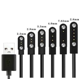 2 دبابيس 4 دبابيس Smartwatch حوض مهايئ شاحن USB كابل شحن الحبل للكبار/أطفال ساعة ذكية شحن الطاقة سلك الملحقات