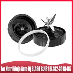 لخلاط وعصارة Nutri Ninja Auto IQ BL480 BL481 BL482-30 BL487، شفرة سفلية بـ 7 شفرات، مع ختم مطاطي من السيليكون