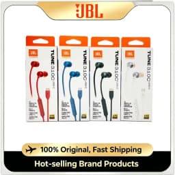 سماعات أذن JBL Tune310C سلكية بمنفذ USB-C، سماعات داخل الأذن عالية الدقة مع صوت باس نقي، مزودة بميكروفون وتحكم عن بعد، سماعة من نوع Type C.