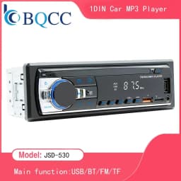 BQCC راديو السيارة مشغل ستيريو بلوتوث رقمي مشغل MP3 JSD-530 520 60Wx4 FM صوت ستيريو موسيقى USB/SD مع مدخل AUX مدمج