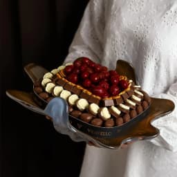 صينية كريستال فاخرة شوكلت مكشوف