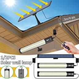 1-2 قطعة LED تعمل بالطاقة الشمسية ضوء محس حركة الجدار مصباح في الهواء الطلق IP65 مقاوم للماء قابلة للشحن لساحة سياج سقيفة شرفة الإضاءة