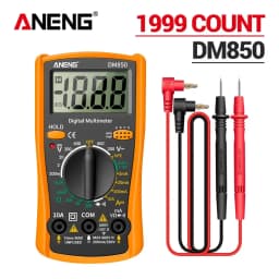 ANENG DM850 مقياس رقمي متعدد التيار المتناوب/تيار مستمر المهنية 1999 جهاز قياس الجهد الكهربائي أوم التهم التلقائي أداة كاشف مقياس التيار الكهربائي التلقائي