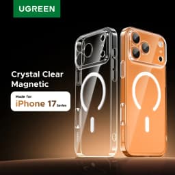 حافظة مغناطيسية من UGREEN لهواتف آيفون 18 و17 برو، غطاء مقاوم للصدمات لهواتف آيفون 17 و16 و15 و14 برو و17 برو ماكس، متوافقة مع ماغسيف وماكسيف.