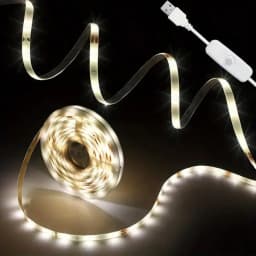 10 متر / 5 متر / 3 متر / 2 متر / 1 متر، شريط إضاءة LED، شريط إضاءة مرن يعمل بمنفذ USB، يعمل بالطاقة عبر USB، مزود بمفتاح تشغيل/إيقاف مدمج، شريط إضاءة مقاوم للماء وموفر للطاقة، مع لاصق خلفي، يمكن قصه حسب التصميم، تركيب لا