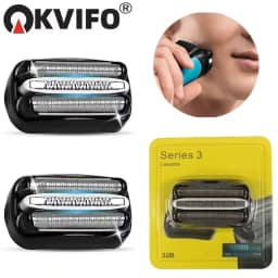 ماكينة حلاقة KVIFO 32B رأس بديلة لسلسلة براون 3 3000s 3010s 3020s 3030s 3040s 300s 301s 310s 320s 330s 340s ماكينة حلاقة كهربائية