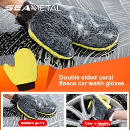 SEAMETAL الطلاء الأنظف ستوكات الشنيل قفاز غسيل السيارات السيارات تنظيف ميت قفازات المنزل منفضة منتجات العناية بالسيارات