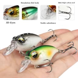 جديد Crankbait Wobblers إغراء 38 مللي متر/8 جرام 48 مللي متر/11 جرام خطاف عالي الجودة 10 ألوان مختلفة الطعم الاصطناعي الصلب الصيد السواعد