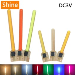 LED Cob النيزك دش تدفق المياه مصباح تيار مستمر 3 فولت LED خيوط الثنائيات 2200 كيلو أزرق أحمر أخضر أجزاء المتوهجة إكسسوارات مضيئة