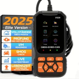 موديل 2025 الجديد، يدعم 8 لغات، أداة تشخيص سيارات احترافية OBD2، بيع مباشر من المصنع V520، قارئ أكواد احترافي وأداة فحص، يزيل أكواد الأعطال، تدفق بيانات فوري، أداة محسنة لقراءة وإعادة ضبط أكواد أعطال المحرك، ميزات قوية،