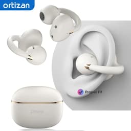سماعات أذن Ortizan OHAYO-A7 بمشبك، سماعات أذن مفتوحة خفيفة الوزن ومريحة، سماعات رأس رياضية لاسلكية مع مكالمات ميكروفونات ENC AI 4