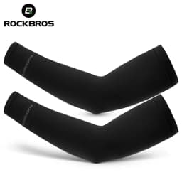 أكمام دراجة من الحرير الجليدي من ROCKBROS، أكمام صيفية قابلة للتنفس لركوب الدراجات، حماية للذراع في الهواء الطلق من الشمس فوق البنفسجية، أكمام رياضية لركوب الدراجات على الطرق MTB