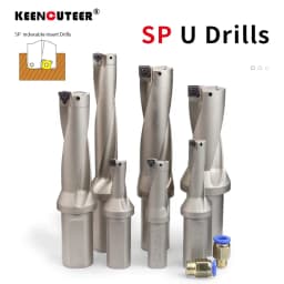 مثقاب U Drill SP قابل للتبديل SPMG 12.5-47mm 2D 3D 4D أداة حفر بمبرد داخلي لمخرطة CNC للفولاذ