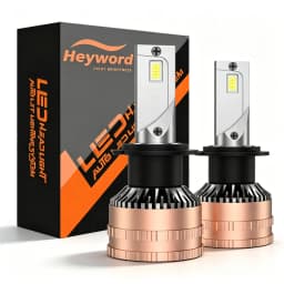 Heyword 2 قطعة H1 H3 H4 H7 LED H8 H11 9005 HB3 9006 HB4 9012 Hir2 Led المصباح لمبة ضوء السيارات عدة H7 توربو سيارة الضباب مصباح