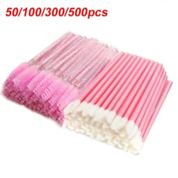 50/100/300/500 قطعة الحاجب رمش فرش رمش Spoolies عصي الماسكارا قضيب ل رمش تمديد ماكياج أداة LAUKISS