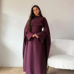 عبايات كيب لؤلؤية دبي للنساء فستان متواضع للعيد جلابة ملابس إسلامية إسلامية تركيا قفطان كيبيا قفطان فام رداء ثوب