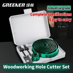 الأخضر 19-127 مللي متر ثقب المنشار قطع مجموعة المنشار كوب الخشب تاج مثقاب الخشب الأسنان الحادة ل دريوال الصلب البلاستيك البلاستيكية أدوات النجارة