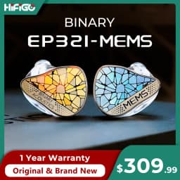 سماعات أذن داخلية عالية الدقة Binary EP321-MEMS بـ 6 مشغلات (2DD+3BA+MEMS) ذات محرك مباشر، سماعات للموسيقى عالية الجودة