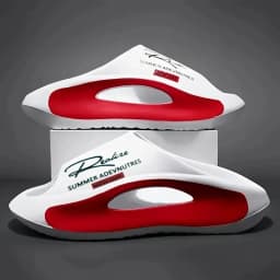 صندل رجالي خفيف الوزن من مادة EVA | تصميم كرتوني باللونين الأسود والأبيض، مفتوح الأصابع، مريح طوال العام، مناسب للاستخدام الداخلي والخارجي.
