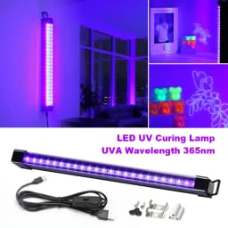 395-405nm الضوء الأسود LED الأشعة فوق البنفسجية مصباح هلام T8 أنبوب 5 فولت USB التوصيل ضوء الأشعة فوق البنفسجية LED المرحلة Blacklight UV LED مسمار مصباح أجزاء تنمو