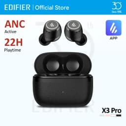 سماعات أذن لاسلكية حقيقية Edifier X3 Pro مع إلغاء الضوضاء النشط، بلوتوث V5.4، اتصال متعدد النقاط، مقاومة للماء IP54، خفيفة الوزن
