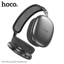 HOCO W55 فوق الأذن سماعة بلوتوث سماعة رأس لاسلكية للموسيقى Mic HiFi سماعات الصوت صوت ستيريو سماعات أذن رياضية 40 مللي متر AUX TF