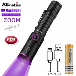 التكبير UV 36nm/395nm مصباح ليد جيب عالية مشرق مسمار الجمال القط الكلب البول سعفة خام المال غير مرئية ماركر العقرب مصباح شعلة