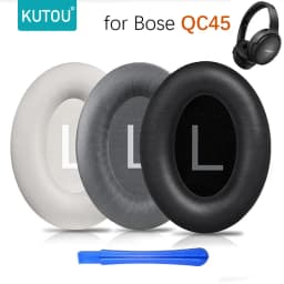 وسائد أذن بديلة من KUTOU لسماعات BOSE QC45 وQuietComfort 45 وQuietComfort SE (QC SE)، وسائد أذن من الفوم ذو الذاكرة