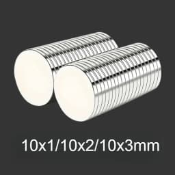10x1/10x2/10x3 مللي متر-20/50/100 قطعة مغناطيس الثلاجة الدائرية تستخدم على نطاق واسع في المكاتب DIY السبورة ، تخزين أدوات المطبخ مسمار الفن