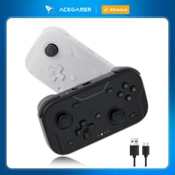 AceGamer جيب أذرع التحكم في ألعاب الفيديو المحمولة قاعة المقود 1000 هرتز بلوتوث غمبد للتبديل/التبديل 2/أندرويد/iOS/الكمبيوتر/Steamdeck