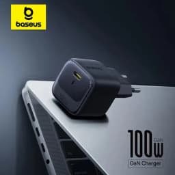【عرض جديد】شاحن Baseus Mini 100W السريع USB C للشحن السريع لهواتف آيفون 17 و16 و15 برو ماكس وآيباد وشاومي، شاحن GaN سريع