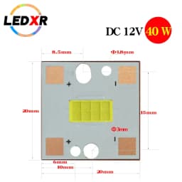تيار مستمر 12 فولت led 3570 led رقاقة led 12 فولت سيارة ضوء المصباح دراجة نارية الأضواء 40 واط الضوء الأبيض مشرق ضوء حبة csp رقاقة LED مصلحة الارصاد الجوية
