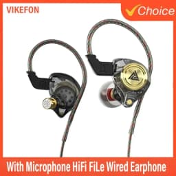 QKZ AK3 FiLe السلكية سماعة مع ميكروفون HiFi مراقبة الموسيقى باس سماعات إلغاء الضوضاء سماعة ل الرياضة سماعات الألعاب