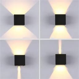 مصباح جداري LED مقاوم للماء ، مصباح خارجي ، شرفة ، حديقة ، شمعدان ، شرفة ، شرفة ، شرفة ، ديكور ، مصباح ، IP65 ، 6 واط ، 12 واط