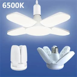 E27 طوي مروحة شكل LED لمبة مصباح 220 فولت 110 فولت 40 المصابيح مصابيح كهربائية للمنزل مصباح السقف مستودع المرآب الضوء الأبيض 6500