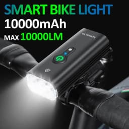 NEWBOLER 10000mAh الذكية إضاءة دراجة هوائية الجبهة 10000LM الدراجة الخفيفة مقاوم للماء USB شحن الجبلية الطريق الدراجات مصباح الدراجة اكسسوارات