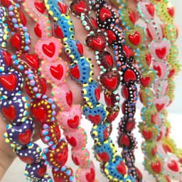4 قطعة/8pcs16mm كامل القلب اللون المتطابقة Lampwork الزجاج حبة DIY بها بنفسك لصنع المجوهرات أساور أقراط قلادة الهدايا اكسسوارات
